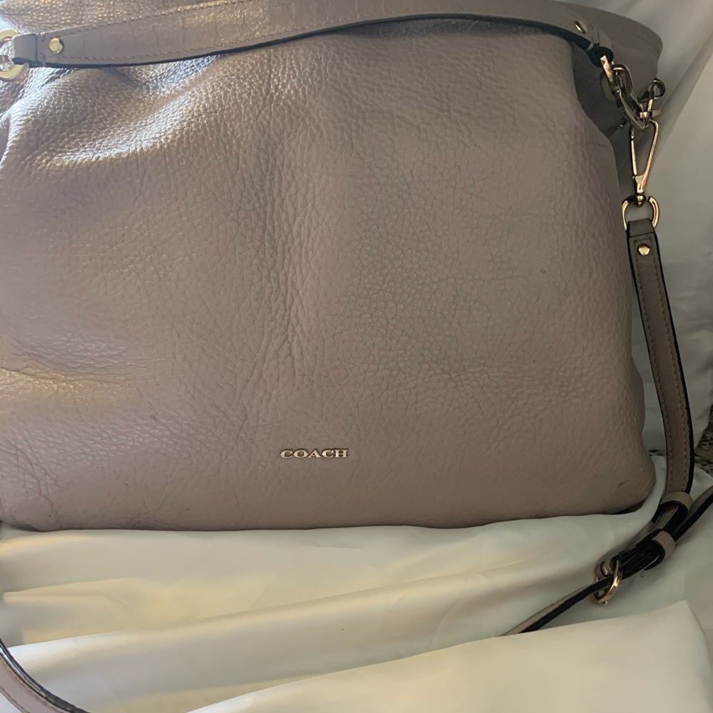 purple coach bag